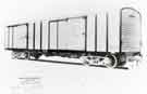 Malayan Railways, metre gauge bogie covered goods wagon built by Cravens Ltd., Acres Hill Lane, Darnall