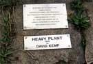 Heavy Plant artwork plaque, Sheffield Science Park