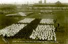 View: t06686 The National Flags, drilling for the Coronation Day Celebrations at Bramall Lane for King George V