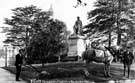 Ebenezer Elliott Monument, Weston Park  (note the lawnmower)
