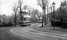 Trams, Rustlings Road (junction with Oakbrook Road), Endcliffe Park, left 