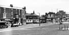View looking towards Spital Hill (Sorby House, the offices of the Department of Health and Social Security extreme right edge) and the Albion Hotel on Earsham Street.