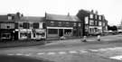 Shops on Chesterfield Road at junction with Abbey Lane (foreground), Meadowhead showing (left to right) Abbeycraft; Eastwood Associates, insurance brokers and Britannic Assurance Co.Ltd