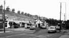 Shops on Abbeydale Road showing (left to right) Abbey Friar, fish and chip shop (No.986), Mail Graphic, office equipment and stationers ( No.974): Quality Fayre, frozen food suppliers and J. H. Dewhurst Ltd, butchers (No.976)