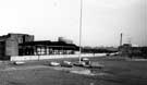 View: t06835 Park Square, looking across to the Canal Basin. Bernard Road Depot (Incinerator) on right)