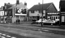 Shops on Chesterfield Road showing Don Valley Motors, car dealers (right) and Chesterfield Road Police Station (centre)