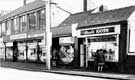 London Road at Heeley Bottom showing (right to left) No. 499 Brad's kiosk, newsagents and Nos. 491 - 497 Matthews (Furnishers) Ltd., house furniture dealers