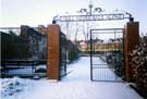 View: t06979 Gates at the entrance to Hillsborough Disaster Memorial Garden, Hillsborough Park