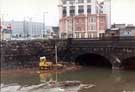 View: t06995 River Don at Lady's Bridge; Alexandra Hotel (Exchange Street / Castlegate) behind