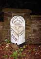 'Onesacre' milestone on Wadsley Langsett and Sheffield Road in the car park of Dixon's Paper Work, Oughtibridge on the west side of the road.