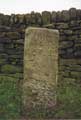 Guide stoop at junction of Snake Hill Road with Wet Shaw Lane. 