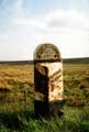 Milepost at Moorwood, at Moscar Flat opposite Moscar Cross Farm.