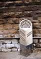 Bolsterstone milepost on the Wadsley Langsett and Sheffield Road (A6102)