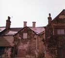 Rear of buildings on Orchard Street before development of Orchard Square