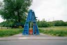 Hydraulic Forging Press displayed at the Old Technology Park Shirland Lane, Attercliffe.