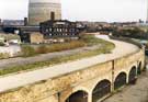 View: t07271 Railway viaduct and former Sheaf Works, Canal Basin