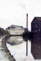 Sheffield and South Yorkshire Canal looking towards (centre) A. Marriott, haulage contractors, No.1 Lumley Street and Bernard Road incinerator chimney