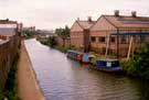 Canal barges on the Sheffield Canal from Bacon Lane Bridge