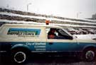 Sheffield City Council Cleansing Services van at Bernard Road Depot