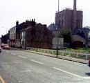 Bottom of Ecclesall Road showing Wards Brewery