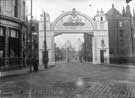 Visit of Edward VII and Queen Alexandra, 12th July 1905. Lady's Bridge looking along the Wicker