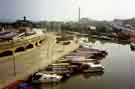 Taken from the upper floor of the Straddle Warehouse, overlooking Sheffield Canal Basin. 1995
