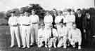 Unidentified cricket team, possibly connected with Cemetery Road Baptist Church and/or the Ashton family