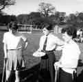 Grange Grammar School for Girls, Abbeydale Road. Hockey game on the playing fields between Abbeydale Grammar School and Carterknowle Road