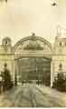 View: t08075 Royal visit of King Edward VII and Queen Alexandra. Decorative arch on Lady's Bridge 