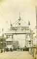 Royal visit of King Edward VII and Queen Alexandra. John Brown and Co.'s royal arch illustrating Sheffield manufactures, Savile Street 