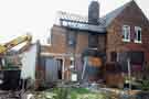 View: t08100 Demolition of houses on the Flower Estate showing Daffodil Road