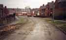 Demolition of Flower Estate showing houses on Daffodil Road, Wincobank