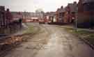 View: t08129 Demolition of Flower Estate showing houses on Daffodil Road, Wincobank
