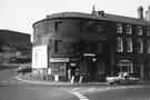 Junctions of Carlisle Street East (right), Sutherland Road (left) and Sutherland Street showing (centre) Hyde and Selman, newsagents and (right) The Carlisle public house (No.5 Carlisle Street East)