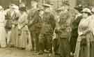 Group of army officers and others possibly at Lodge Moor