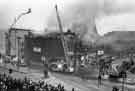 View: t08588 Fire at the Electra Palace Cinema, Fitzalan Square as seen from High Street