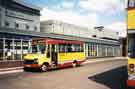 View: t08599 First Mainline Dodge Minibus (originally called the Eager Beaver) at Pond Street bus station