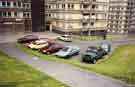 Car park at East Bank tower block, Park Grange Mount, Norfolk Park