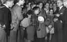 Children being met by Lord Mayor Alderman Thomas William Bridgland