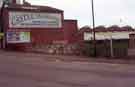 Closing advertisement for the old Sheffield Castle Market on the side of Mudford's Buildings, Exchange Street 