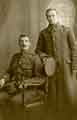 World War One soldiers -  the man on the right might be Charles H Hall (see t08875)