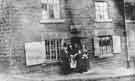 Group of people outside a beerhouse at 8 Church Street, Oughtibridge