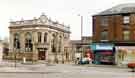 Trustee Savings Bank, corner of London Road, Alderney Road and Queens Road showing (right) Beardows, electrical appliances and Fletchers the bakers Trustee Savings Bank, corner of London Road, Alderney Road and Queens Road showing (right) Beardows, electrical appliances and Fletchers the bakers