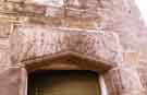 Doorhead above entrance (1620) of Hall Broom Farm, off Sidling Hollow, Ughill, near Bradfield