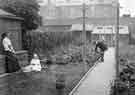 Unspecified family group in rear garden