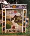 Greenhill Guides well dressing entitled 'I am the way', Greenhill Main Road