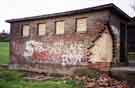 Derelict building, possibly public toilets, on Beaver Hill Recreation Ground, Beaver Hill Road