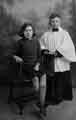 Choir girl and choir boy at Emmanuel Church, Attercliffe Road, Attercliffe