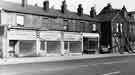 Shops on Attercliffe Common showing (l. to r.) No. 243 Carbrook Cabinet Company, house furnishers and Rotherham Fireplaces