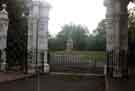 View: t10429 Entrance to Weston Park, Western Bank after the Godfrey Sykes gates had been stolen.